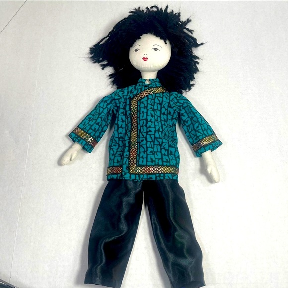 Japanese likeness approx 21” cotton doll appears lovingly handmade Price Firm - Picture 2 of 11